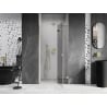 Mexen Lunar porte de douche pivotante droite 105 cm, transparent, doré - 834-105-000-50-00-P