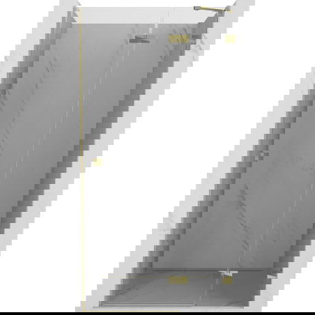 Mexen Lunar porte de douche pivotante droite 110 cm, transparent, doré - 834-110-000-50-00-P