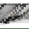 Porte de douche battante droite Mexen Lunar 140 cm, transparente, or - 834-140-000-50-00-P
