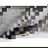 Porte de douche battante droite Mexen Lunar 140 cm, transparente, or - 834-140-000-50-00-P