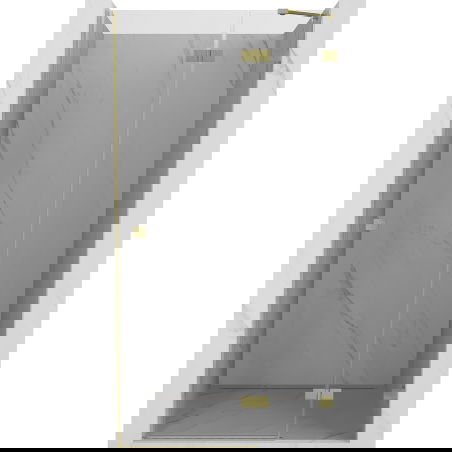 Mexen Lunar porte de douche pivotante droite 110 cm, transparent, or brossé - 834-110-000-55-00-P