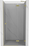 Mexen Lunar porte de douche pivotante droite 110 cm, transparent, or brossé - 834-110-000-55-00-P