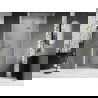 Mexen Lunar porte de douche battante droite 110 cm, transparent, or brossé - 834-110-000-55-00-P