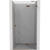 Mexen Lunar porte de douche pivotante droite 120 cm, transparent, or rose - 834-120-000-60-00-P