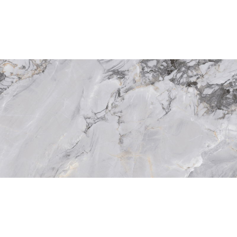 Mexen Limos Grey grès émaillé rectifié G1, carreau sol-mur 120 x 60 cm, brillant - TL127-120-060-01