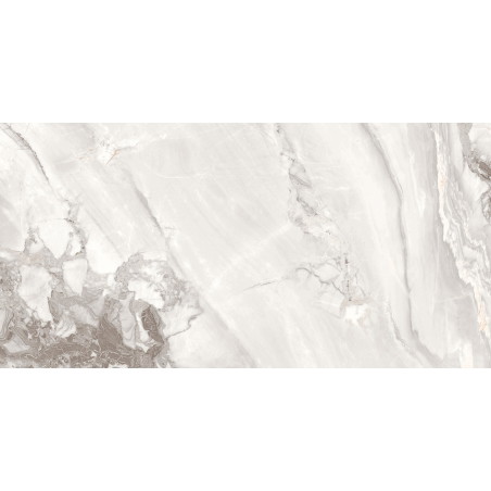 Mexen Limos Gres blanc émaillé rectifié G1, carreau sol-mur 120 x 60 cm, brillant - TL127-120-060-03