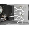 Mexen Kioto paroi de douche autoportante 120 x 200 cm, vague blanche 8 mm, dorée - 800-120-002-50-97
