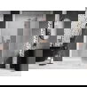 Porte de douche pivotante Mexen Lunar droite 135 cm, transparent, cuivre brossé - 834-135-000-65-00-P