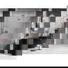 Porte de douche pivotante Mexen Lunar droite 135 cm, transparent, cuivre brossé - 834-135-000-65-00-P