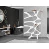 Mexen Kioto paroi de douche autoportante 110 x 200 cm, transparent/Design blanc 8 mm, Or rose - 800-110-002-60-97