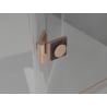 Mexen Lunar porte de douche battante droite 140 cm, transparent, cuivre brossé - 834-140-000-65-00-P