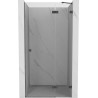 Mexen Lunar porte de douche battante droite 95 cm, transparent, gris métal brossé - 834-095-000-66-00-P
