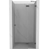 Mexen Lunar porte de douche pivotante droite 120 cm, transparent, gris canon brossé - 834-120-000-66-00-P