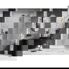 Mexen Lunar porte de douche battante droite 135 cm, transparent, gris gun brossé - 834-135-000-66-00-P