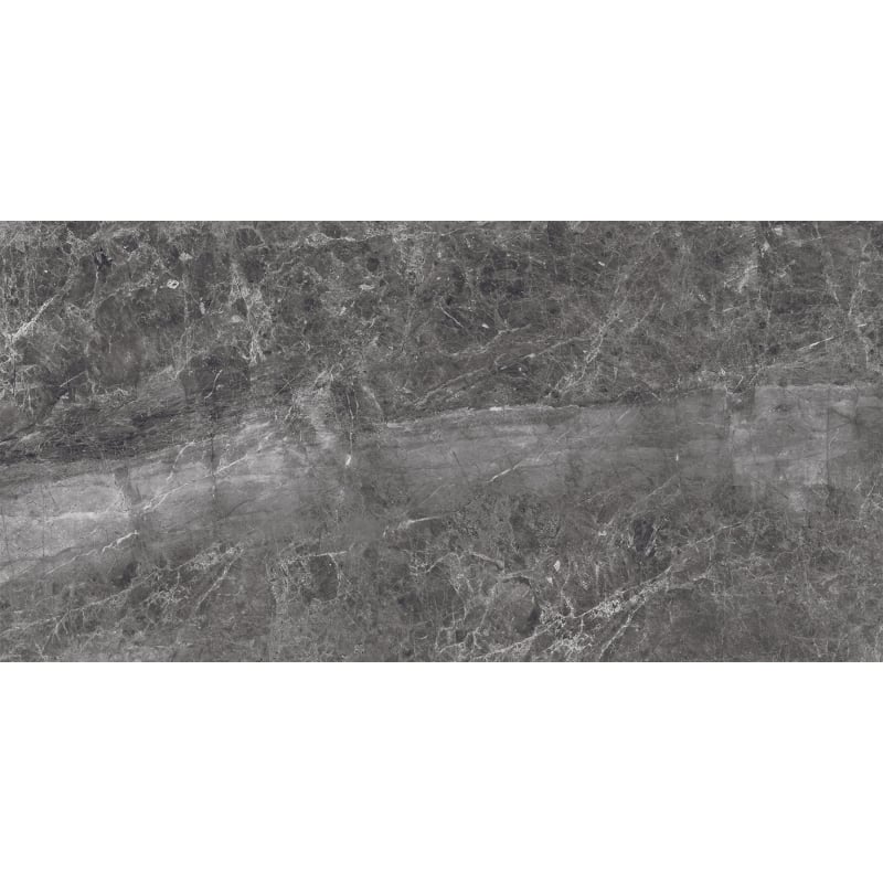 Mexen Quetta Nero grès émaillé rectifié G1, carreau de sol et de mur 120 x 60 cm, brillant - TL136-120-060-03