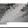 Mexen Kioto cloison de douche autoportante 140 x 200 cm, transparent/givre 8 mm, or rose - 800-140-002-60-35