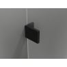 Mexen Lunar porte de douche battante droite 80 cm, transparent, noir - 834-080-000-70-00-P
