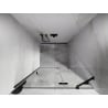 Mexen Lunar porte de douche battante droite 80 cm, transparent, noir - 834-080-000-70-00-P