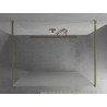 Mexen Kioto paroi de douche autoportante 120 x 200 cm, givre 8 mm, or - 800-120-002-50-30