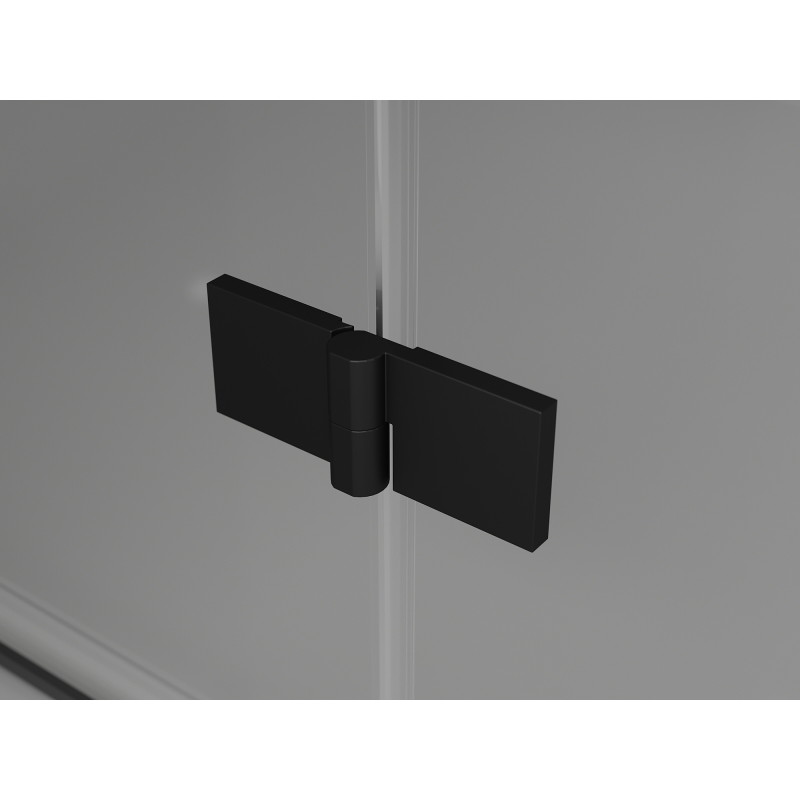 Mexen Lunar porte de douche pivotante droite 85 cm, transparent, noir - 834-085-000-70-00-P