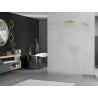 Cloison de douche autoportante Mexen Kioto 110 x 200 cm, givre 8 mm, or - 800-110-002-50-30
