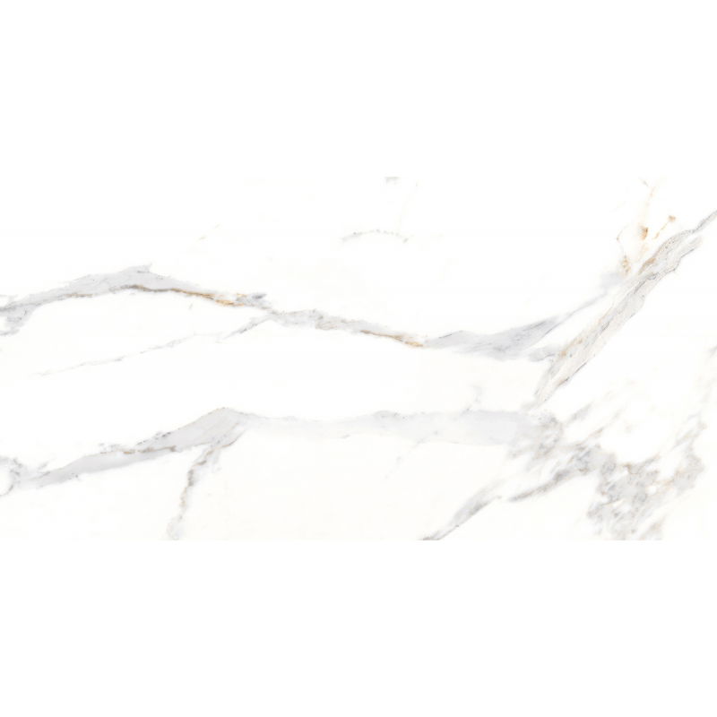 Mexen Agata Blanc grès émaillé rectifié G1, carreau sol-mur 120 x 60 cm, brillant - TL144-120-060-00