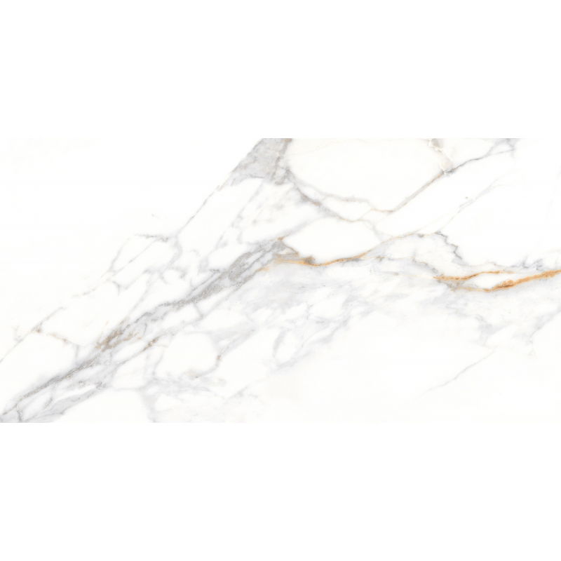 Mexen Agata Blanc grès émaillé rectifié G1, carreau sol-mur 120 x 60 cm, brillant - TL144-120-060-00