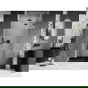 Mexen Lunar porte de douche battante droite 110 cm, transparent, noir - 834-110-000-70-00-P