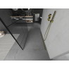 Mexen Kioto paroi de douche autoportante 120 x 200 cm, motif noir 8 mm, doré - 800-120-002-50-78