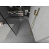 Mexen Kioto paroi de douche autoportante 120 x 200 cm, motif noir 8 mm, or - 800-120-002-50-78