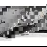 Mexen Lunar porte de douche pivotante droite 135 cm, transparent, noir - 834-135-000-70-00-P