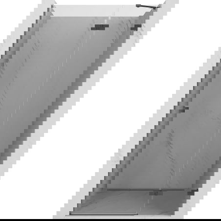 Mexen Lunar porte de douche pivotante droite 85 cm, transparent, métal gun - 834-085-000-95-00-P