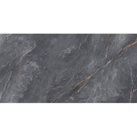 Mexen Walcey Grès cérame émaillé rectifié charbon G1, carreau sol-mur 120 x 60 cm, brillant - TL150-120-060-02