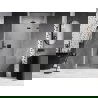 Portes de douche battantes droites 90 cm, transparentes, gun metal - 834-090-000-95-00-P