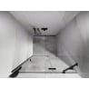 Mexen Lunar porte de douche pivotante droite 105 cm, transparent, métal gun - 834-105-000-95-00-P