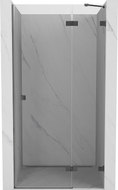 Mexen Lunar porte de douche battante droite 110 cm, transparent, gun metal - 834-110-000-95-00-P