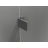 Mexen Lunar porte de douche pivotante droite 115 cm, transparent, gun metal - 834-115-000-95-00-P