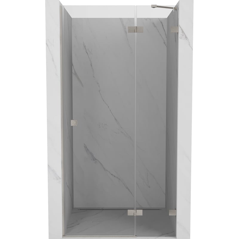Mexen Lunar porte de douche pivotante droite 70 cm, transparent, nickel brossé - 834-070-000-97-00-P