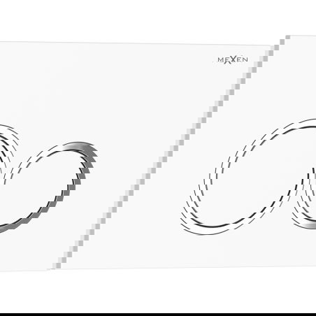 Mexen Tex 01 bouton de chasse, blanc brillant - 6101-01