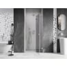 Mexen Lunar porte de douche pivotante droite 115 cm, transparent, nickel brossé - 834-115-000-97-00-P