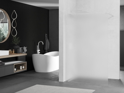 Mexen Kioto paroi de douche Walk-in 70 x 200 cm, givrée 8 mm, blanche - 800-070-101-20-30