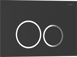 Mexen Tex 01 bouton de chasse d'eau, noir mat - 6101-02