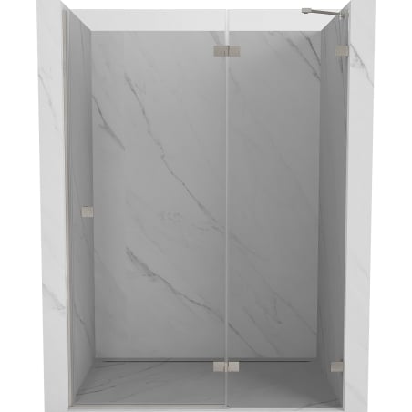 Mexen Lunar porte de douche pivotante droite 135 cm, transparent, nickel brossé - 834-135-000-97-00-P