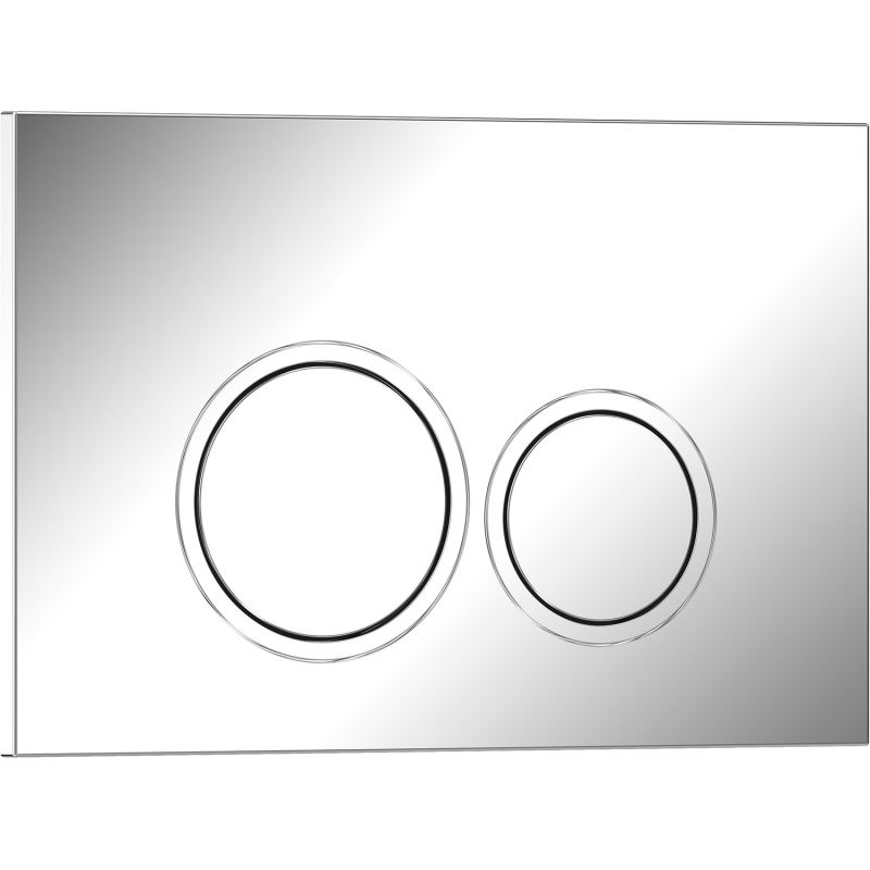 Bouton de chasse d'eau Mexen Tex 01, chrome brillant - 6101-03