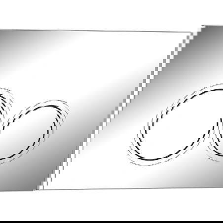 Mexen Tex 01 bouton de chasse d'eau, chrome brillant - 6101-03