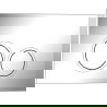 Bouton de chasse d'eau Mexen Tex 01, chrome brillant - 6101-03