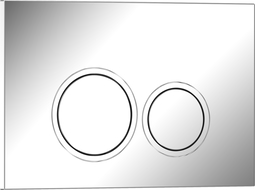 Bouton de chasse d'eau Mexen Tex 01, chrome brillant - 6101-03