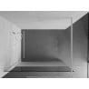 Mexen Kioto paroi de douche Walk-in 90 x 200 cm, transparent/givre 8 mm, blanc - 800-090-101-20-35