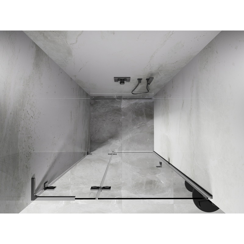 Mexen Lunar L porte de douche pivotante gauche 105 cm, transparent, chrome - 834L-105-000-01-00-L
