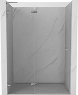 Mexen Lunar L porte de douche battante gauche 135 cm, transparent, chrom - 834L-135-000-01-00-L